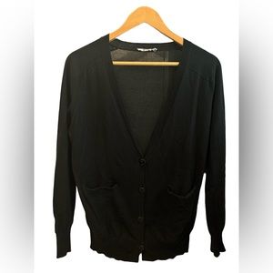 T by Alexander Wang Lightweight Black Cardigan